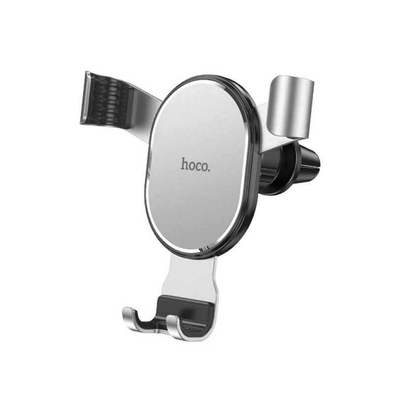 Gravity car phone holder Hoco air vent CA56 PLUS silver metallic