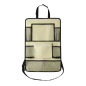 Car organizer for front seats with compartments beige Car organizer for front seats with compartments beige