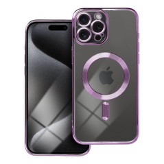 ELECTRO MAG COVER case compatible with MagSafe for IPHONE 15 Pro Max deep purple