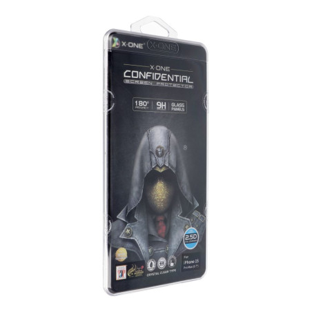X-ONE Full Cover Extra Strong Privacy - for iPhone 15 Pro Max (full glue) tempered glass 9H