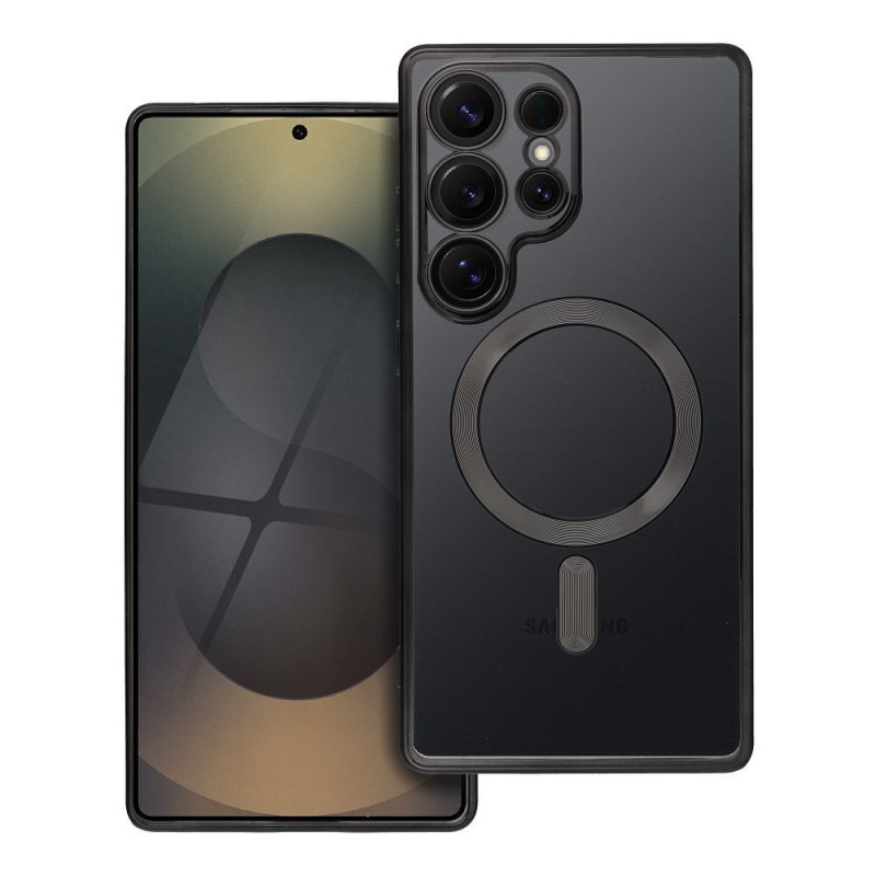 ELECTRO MAG COVER case compatible with MagSafe for SAMSUNG S25 Ultra black