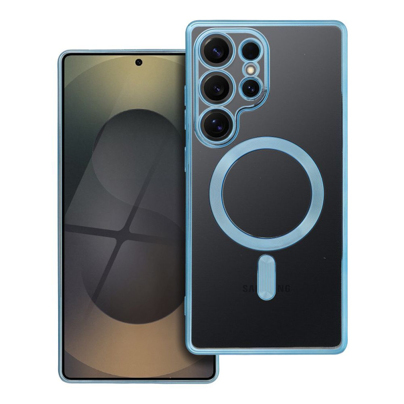 ELECTRO MAG COVER case compatible with MagSafe for SAMSUNG S25 Ultra blue