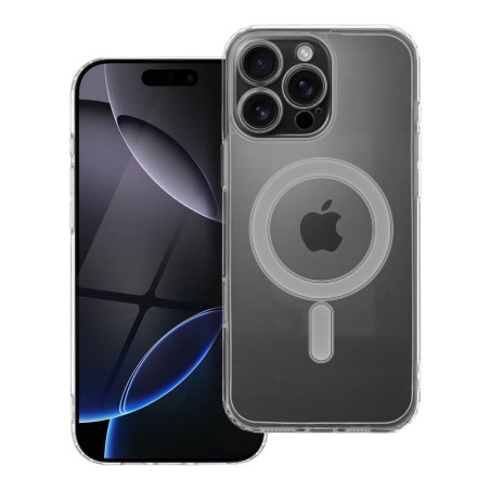 CLEAR MAG COVER case with camera protection compatible with MagSafe for IPHONE 16 Pro Max transparent