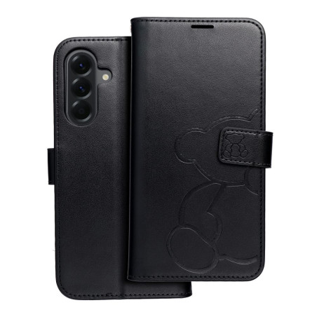 MEZZO Book case for SAMSUNG A56 5G teddy bear black