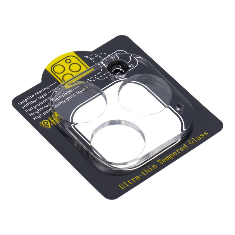 5D Full Glue Camera Tempered Glass - for iPhone 16 Pro Max Transparent