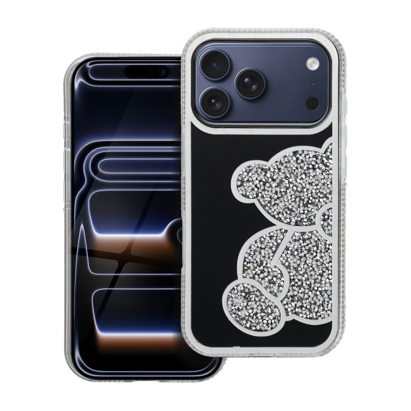 TEDDY BEAR Case for IPHONE 17 Pro silver TEDDY BEAR Case for IPHONE 17 Pro silver