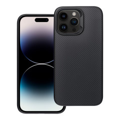 Case for iPhone 14 PRO MAX Carbon Elite Mag Cover compatible with MagSafe black