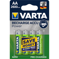 VARTA rechrgeable battery R6 (AA) 2600mAh Accu Power 4 pcs