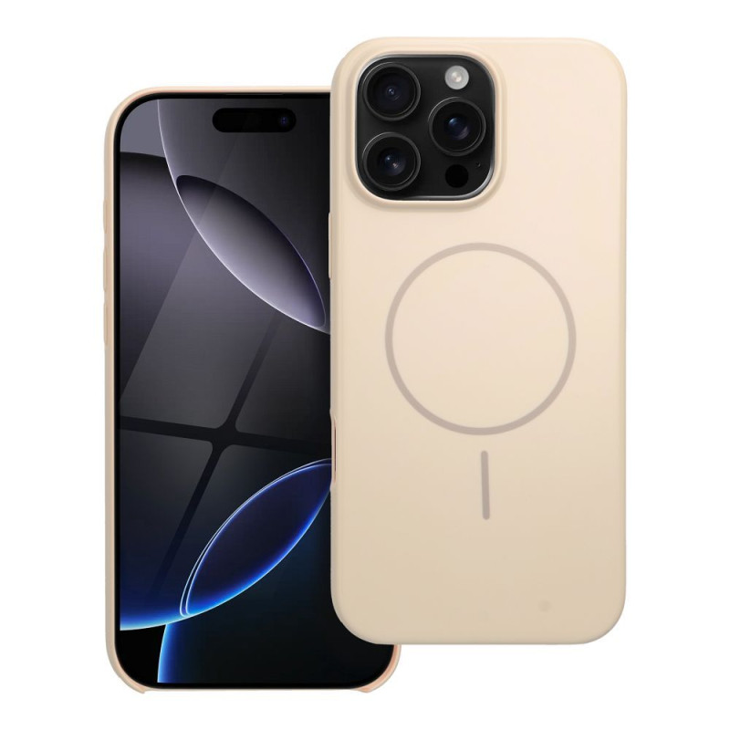 Case for iPhone 16 PRO MAX Glossy Mag Cover compatible with MagSafe white