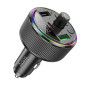 HOCO car transmitter FM bluetooth 2 x USB A + Type C PD QC3.0 30W E82 black HOCO car transmitter FM bluetooth 2 x USB A + Type C PD QC3.0 30W E82 black