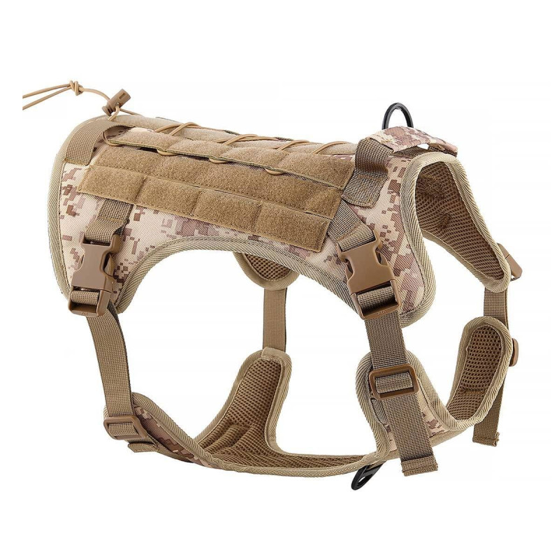 Dog harness TACTICAL size L brown
