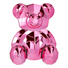 Phone stand BEAR - stick-on - pink