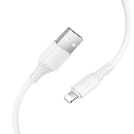 Cable USB C to Lightning Hoco PD 27W 1 m X120 white