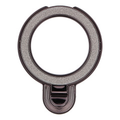 Phone stand CIRCLE GLITTER - stick-on - black