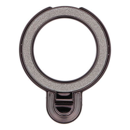 Phone stand CIRCLE GLITTER - stick-on - black