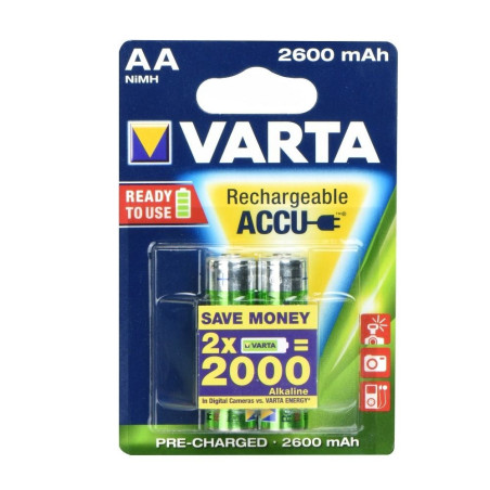 VARTA rechargeable battery R6 (AA) 2600 mAh proffesional ready 2 pcs
