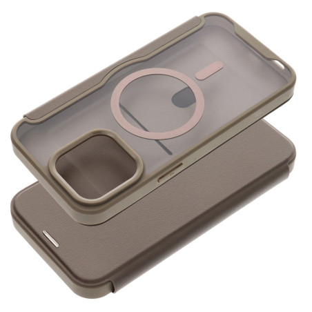SMART MAG Book case compatible with MagSafe for IPHONE 15 Pro Max titanium