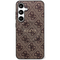 GUESS case for SAMSUNG S25 FE compatible with MagSafe GUHMS25FEG4GFRW (Ring Classic Logo) brown