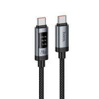 Data Cable with digital display USB C to USB C Hoco PD 6A 240W 1