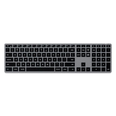 Wireless keyboard QWERTY Satechi Slim X3 ST-BTSX3M space gray
