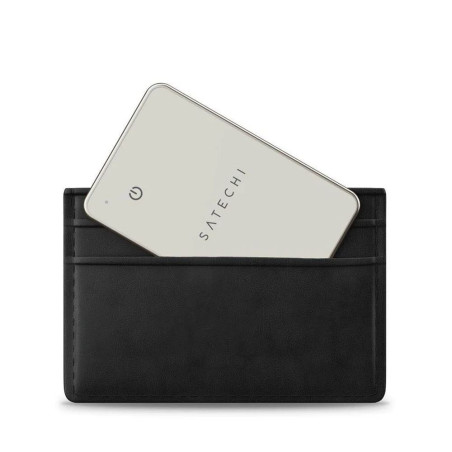 Locator compatible with Apple Find My Satechi card shape ST-LFAWCW sand