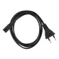 Power cable for radio (2pin) 1,5 m black Power cable for radio (2pin) 1,5 m black