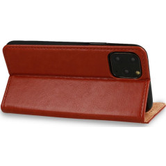 FLIPCASE ECHTLEDER braun für Apple iPhone 14 Pro Max