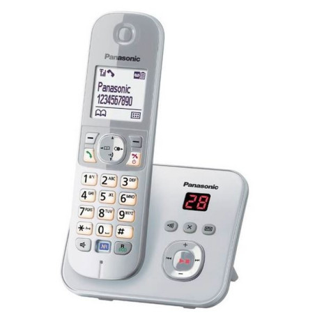 PANASONIC KX-TG6821GS perlsilber - Schnurlostelefon mit Anrufbeantworter