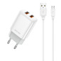 POWER-ADAPTER+CABLE HOME microUSB 12W  JELLICO EU02