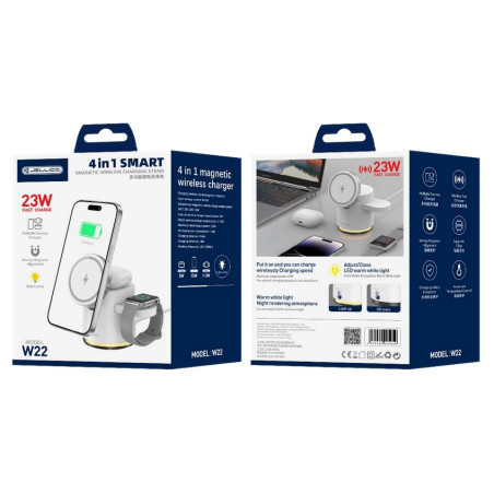 JELLICO wireless charger 4in1 MagSafe-compatible 23W white