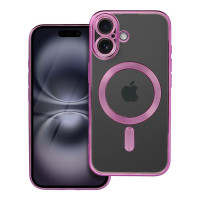 Case for iPhone 16 Electro Mag Cover compatible with MagSafe pink