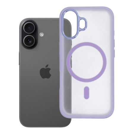 Case for iPhone 17 Flexline Mag Cover compatible with MagSafe purple