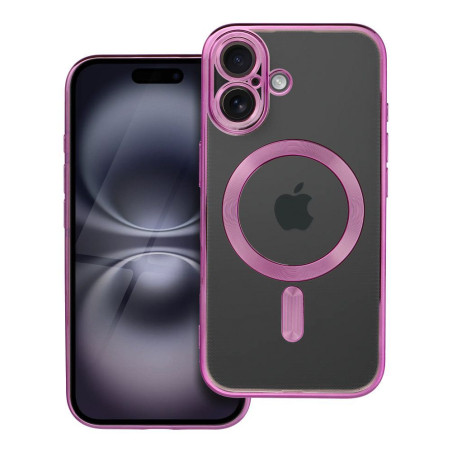 Case for iPhone 16 Electro Mag Cover compatible with MagSafe pink