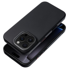 Case for iPhone 16e (SE 4 2025) Carbon Elite Mag Cover compatible with MagSafe black