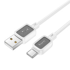 Cable USB A to USB C Hoco 3A 1 m X108 white