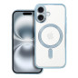 ELECTRO MAG COVER case compatible with MagSafe for IPHONE 16 blue