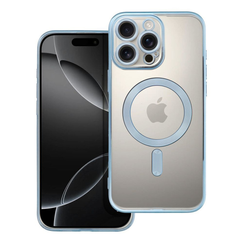 ELECTRO MAG COVER case compatible with MagSafe for IPHONE 16 Pro Max blue