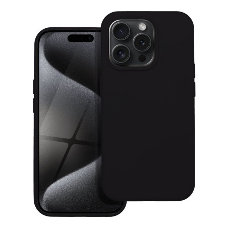 SILICONE case for IPHONE 15 Pro black