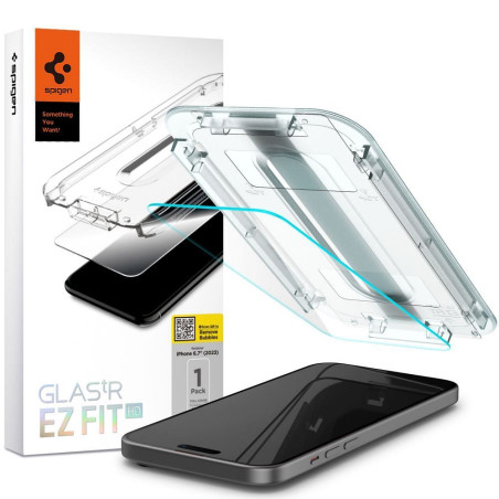 SPIGEN tempered glass GLAS.TR EZ FIT  for IPHONE 15 Plus transparent