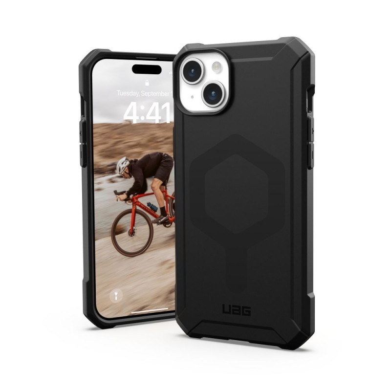 UAG Urban Armor Gear case ESSENTIAL compatible with MagSafe for IPHONE 15 Plus black UAG Urban Armor Gear case ESSENTIAL compatible with MagSafe for IPHONE 15 Plus black