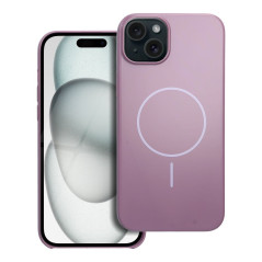 Case for iPhone 15 PLUS Glossy Mag Cover compatible with MagSafe purple