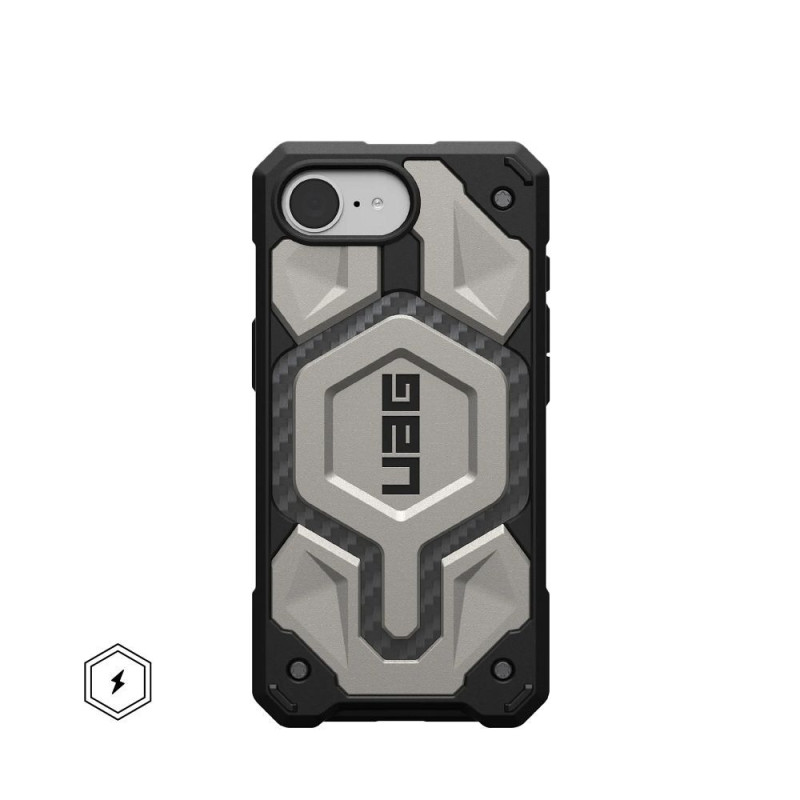 UAG Urban Armor Gear case MONARCH PRO compatible with MagSafe for IPHONE 16e titanium