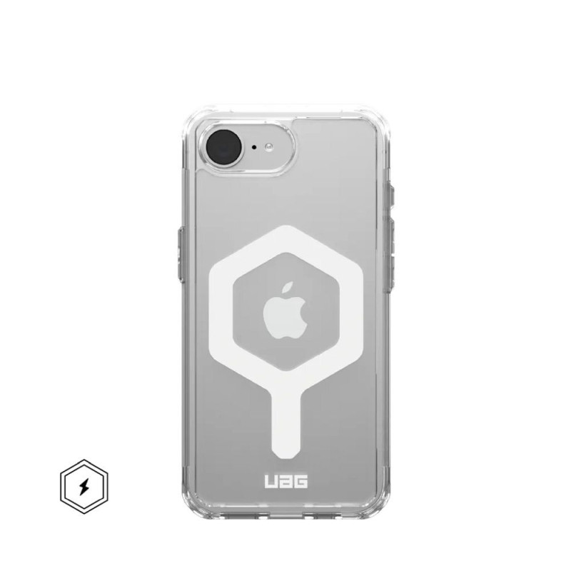 UAG Urban Armor Gear case PLYO compatible with MagSafe for IPHONE 16e ice/white