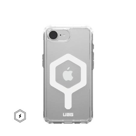 UAG Urban Armor Gear case PLYO compatible with MagSafe for IPHONE 16e ice/white