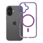 Case FRAME CLEAR HYBRID MAG COVER compatible with MagSafe for IPHONE 17 purple