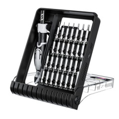 JAKEMY JM-8189A 32in1 Screwdriver with Precision Tweezers (Black)