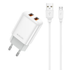 POWER-ADAPTER+CABLE HOME microUSB 12W  JELLICO EU02