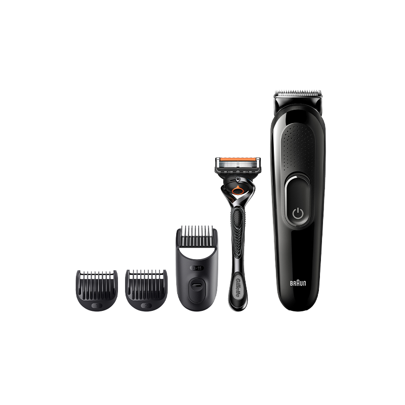 Braun SK3300 Beard Trimmer + Hair Clipper 4in1 with Gillette Fusion5 ProGlide