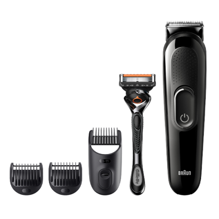 Braun SK3300 Beard Trimmer + Hair Clipper 4in1 with Gillette Fusion5 ProGlide