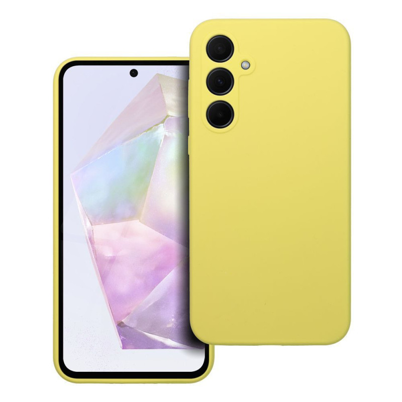 Case SILICONE 2mm for SAMSUNG A35 5G lemon Case SILICONE 2mm for SAMSUNG A35 5G lemon